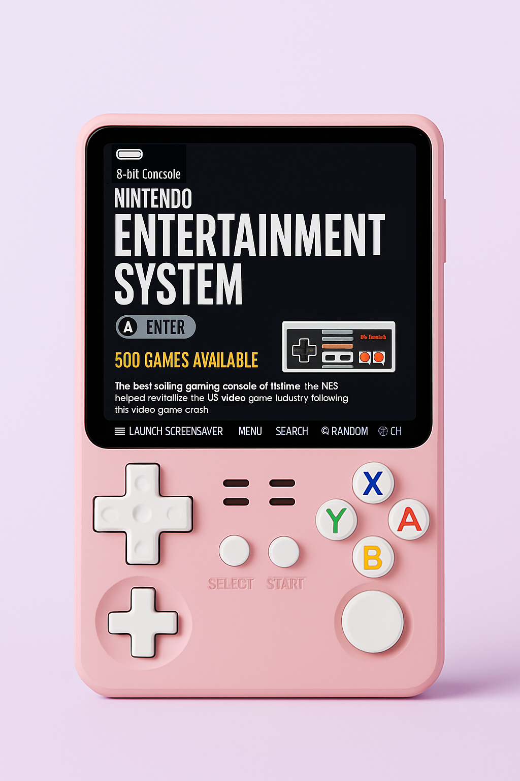 Retro Handheld Video Game Console