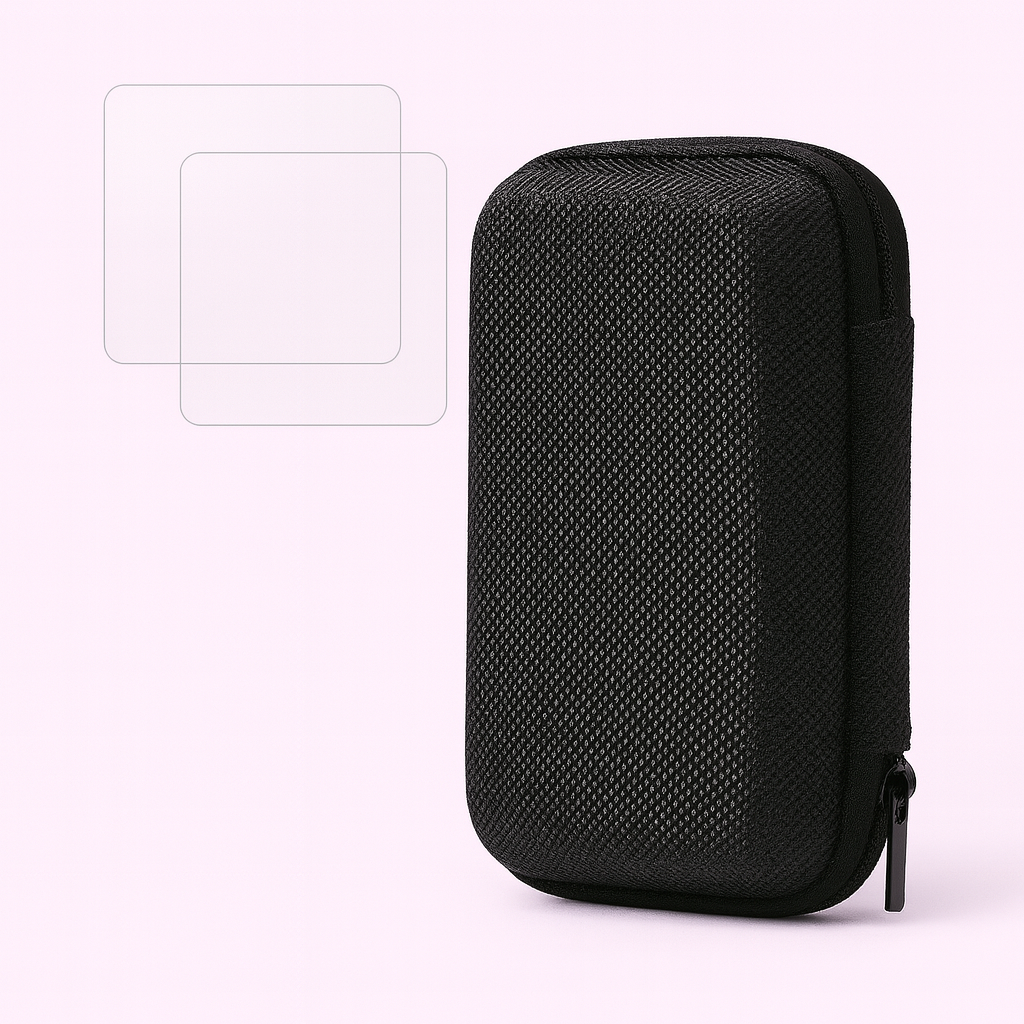 2 Glass Screen Protector + Carrying Bag for Retro Handheld Console