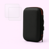 2 Glass Screen Protector + Carrying Bag for Retro Handheld Console