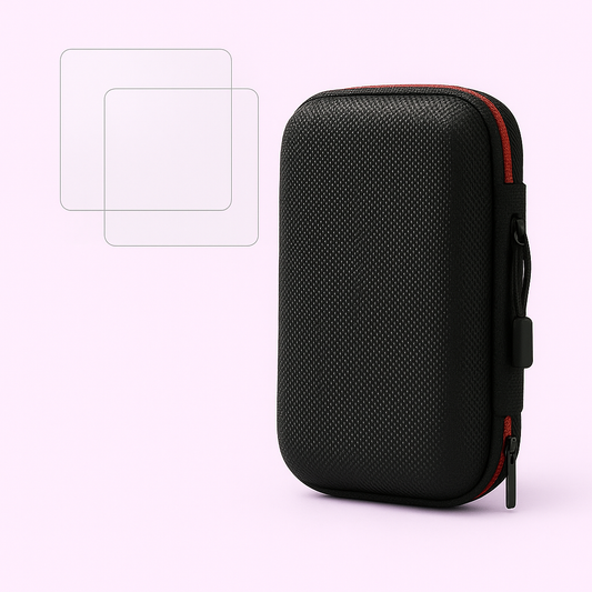 2 Glass Screen Protector + Carrying Bag for Retro Handheld Console