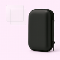 2 Glass Screen Protector + Carrying Bag for Retro Handheld Console