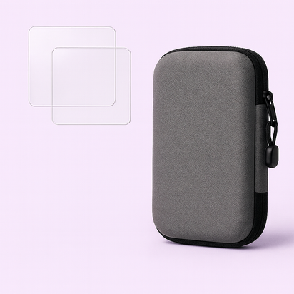 2 Glass Screen Protector + Carrying Bag for Retro Handheld Console