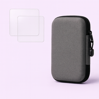 2 Glass Screen Protector + Carrying Bag for Retro Handheld Console