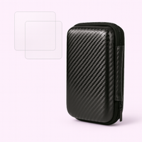 2 Glass Screen Protector + Carrying Bag for Retro Handheld Console