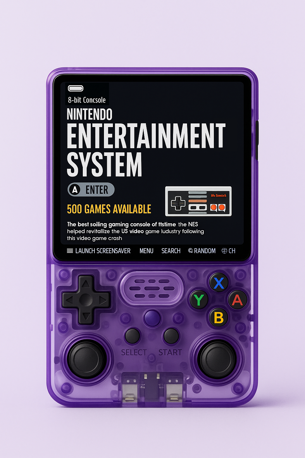 Retro Handheld Video Game Console